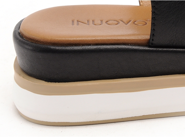 Inuovo nu pieds plats femme 113015 noir