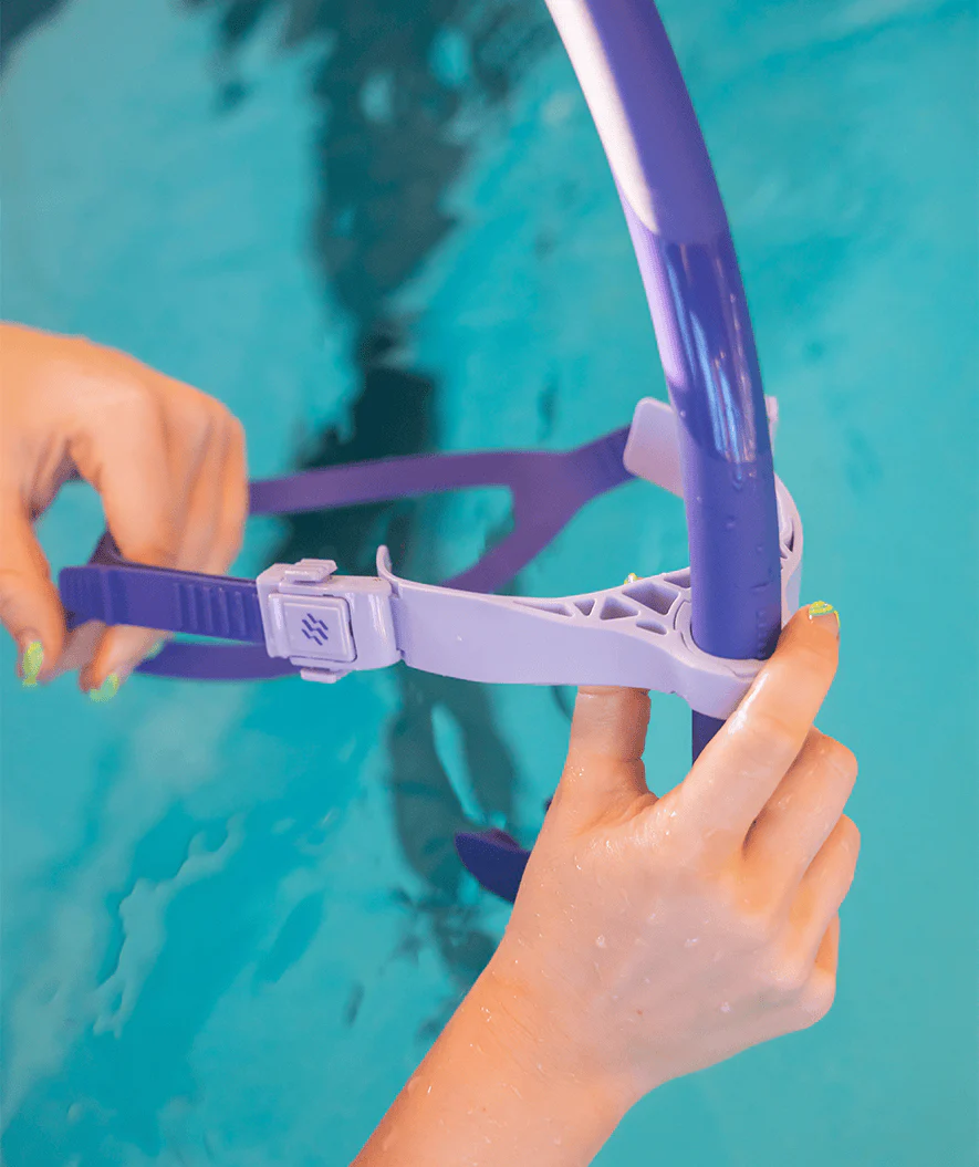 Watery centersnorkel til svømning - Phoenix Elite - Lilla