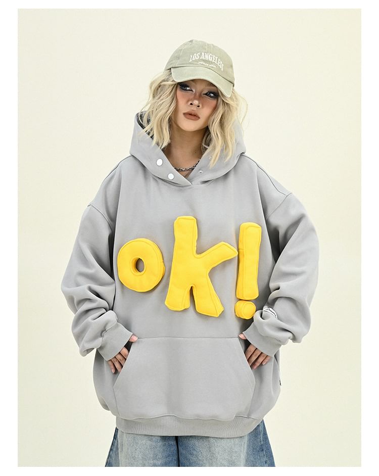 Iduna - Oversized hoodie met letters