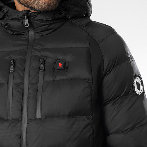 Doudoune Chauffante Capuche Avoriaz Noir