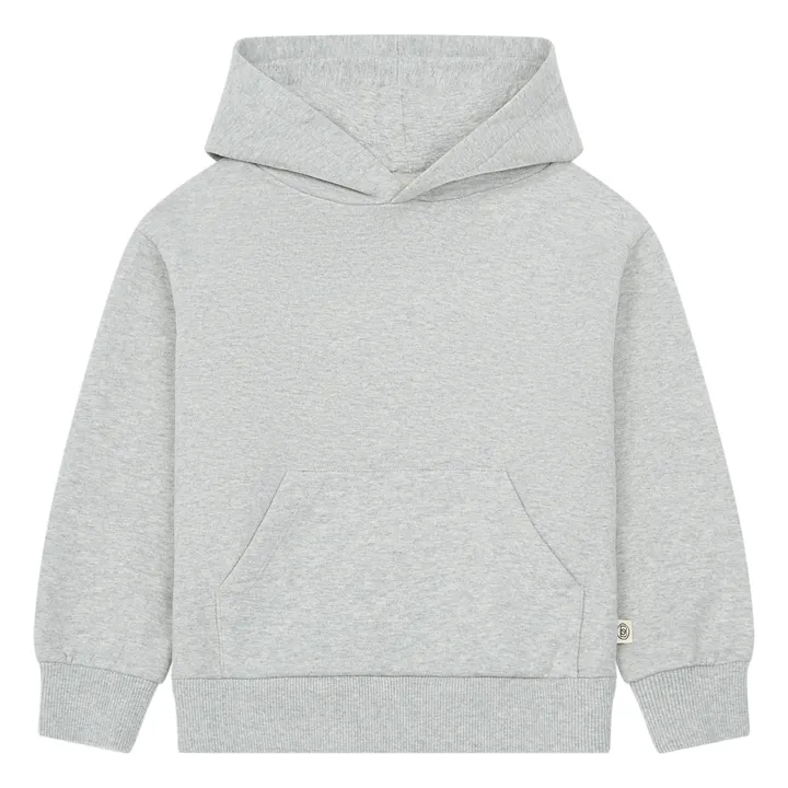 SMALLABLE BASICS Hoodie Coton Bio | Gris chiné