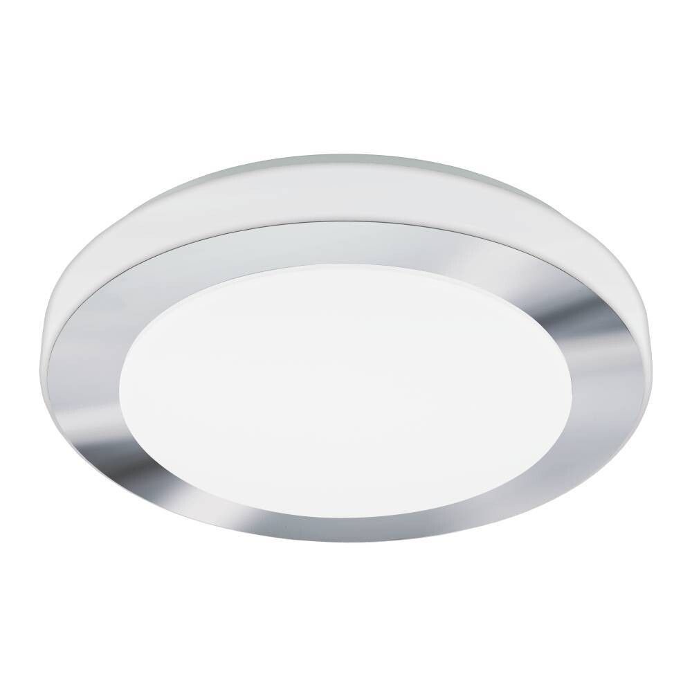 LAMPE VEGG/TAK EGLO CARPI16W LED IP44 KROM/HVIT