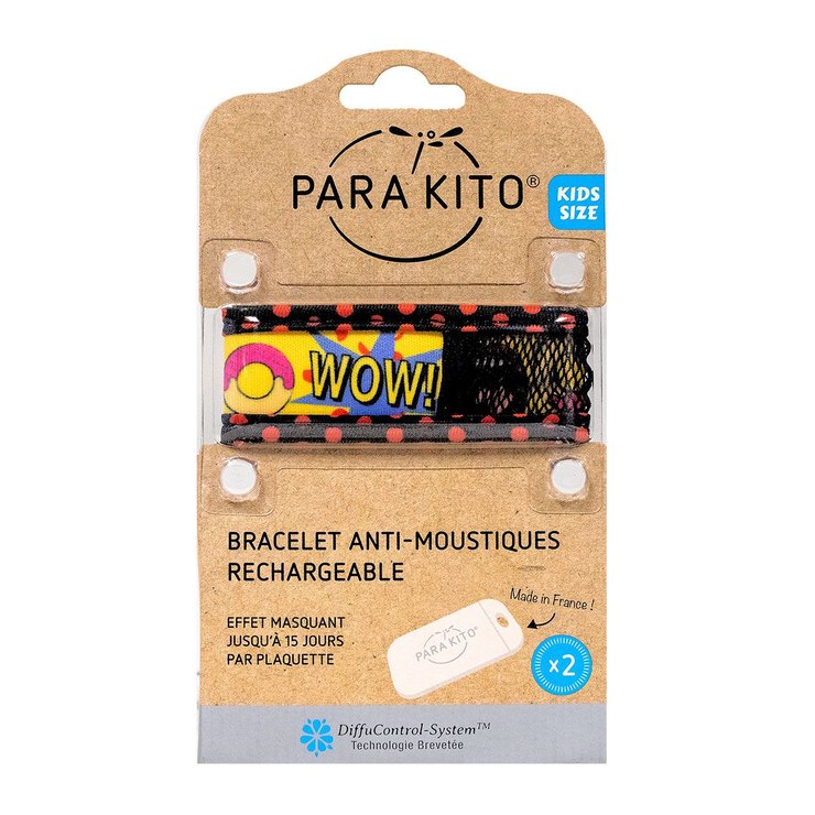 Bracelet anti-moustiques rechargeable enfant Pop Art