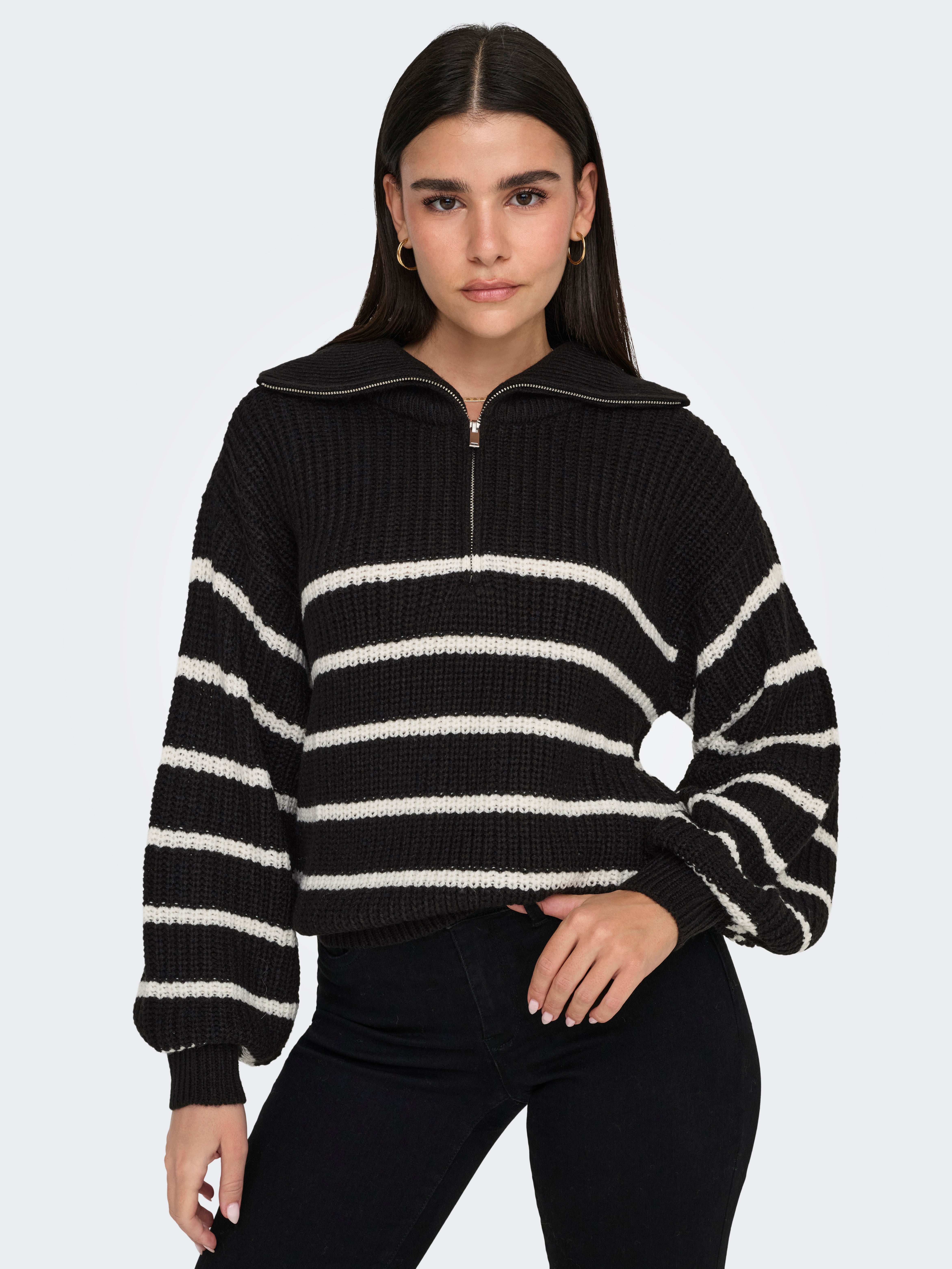 JDYJUSTY Strickpullover Black