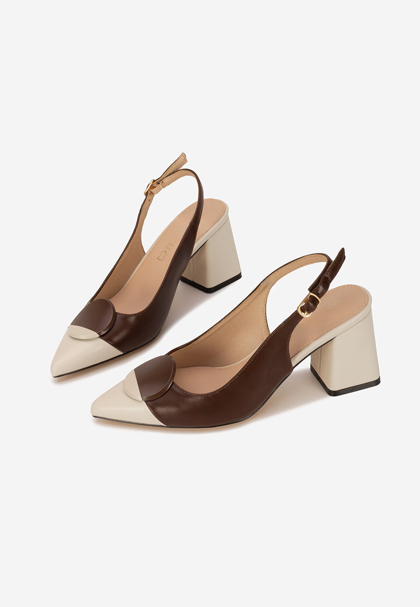 Chaussures slingback bruns Ferrela
