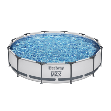 Bestway zwembad Pro Steel Max rond 366 x 76 cm met filterpomp