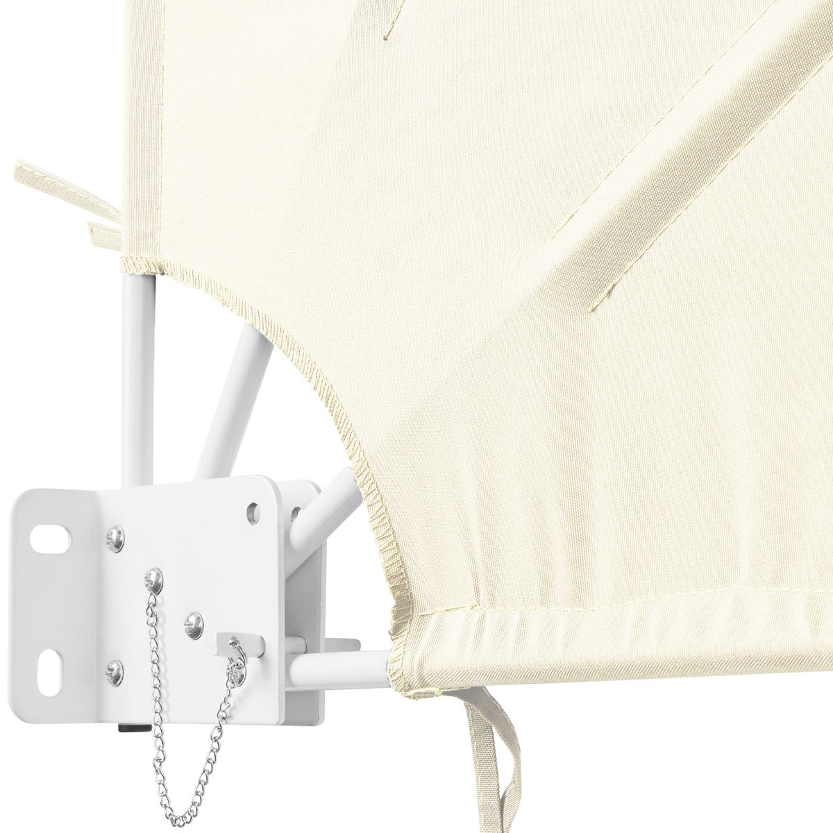 Balkonventilator tectake staal en polyester 140 x 7,5 x 140 cm