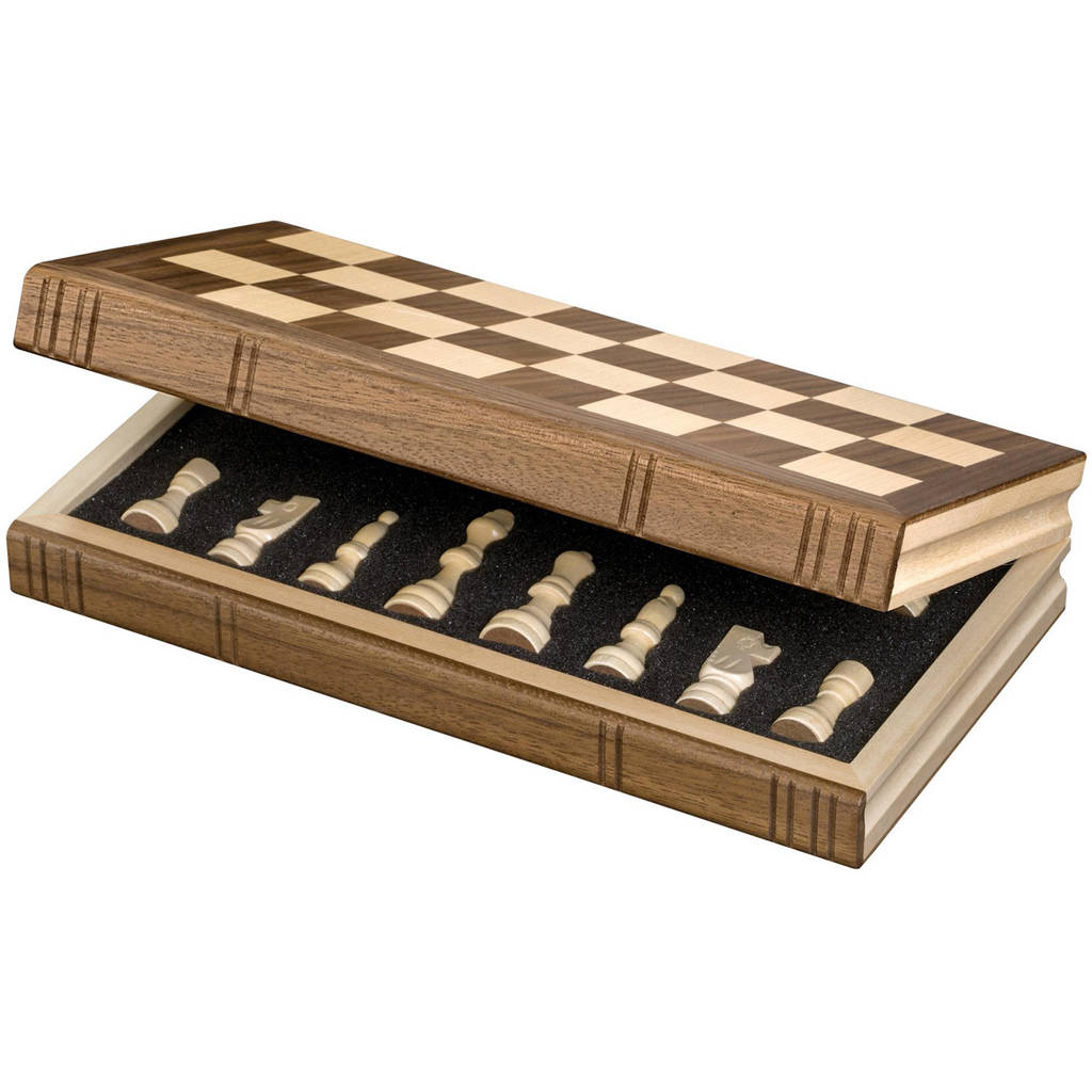 reis schaakset hout 30x15,5 cm Reis schaakset hout (30x15,5cm)