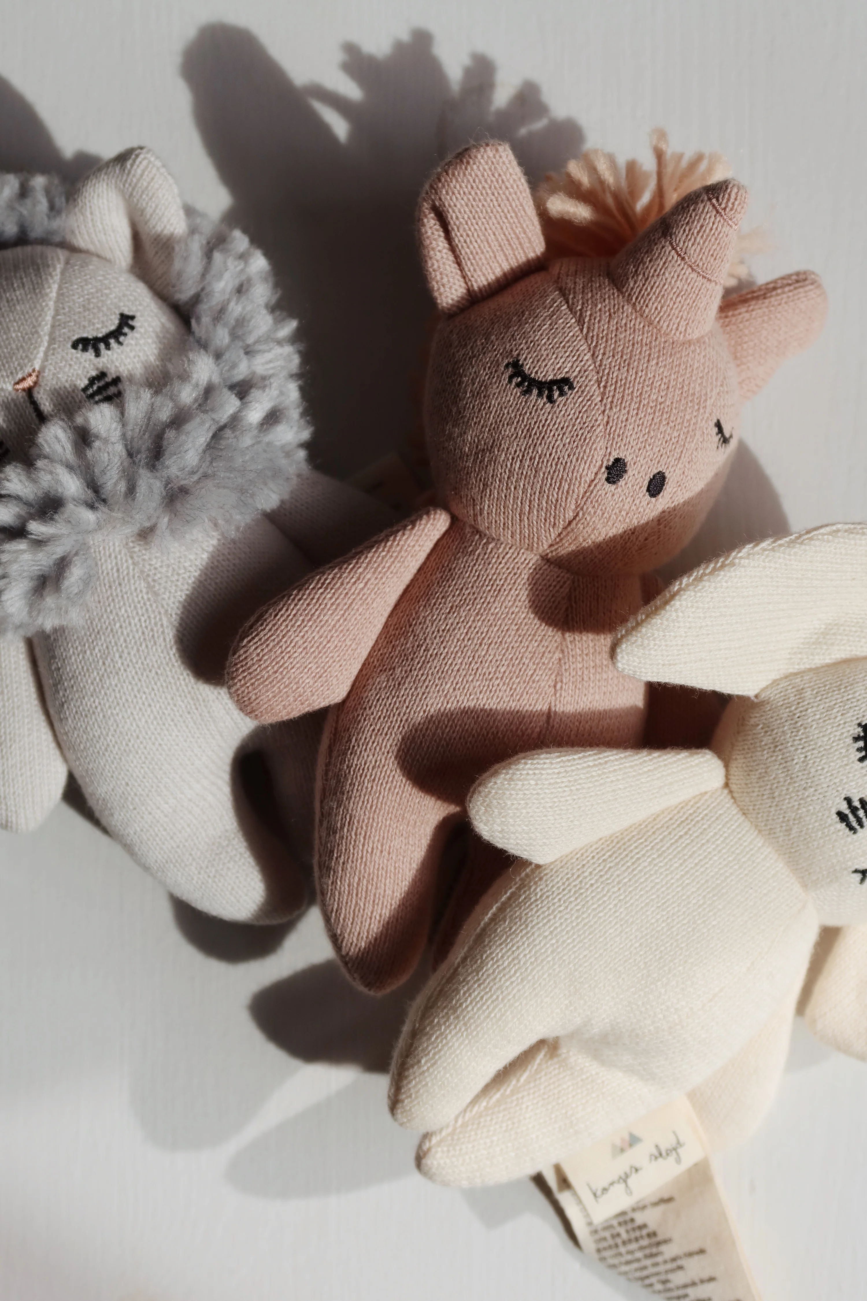 Enhjørning bamse - rose fawn - OS