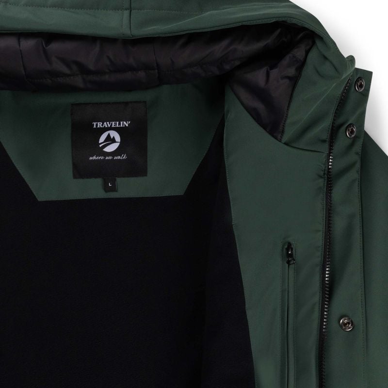 Travelin Enok - Softshell jas - Groen - M