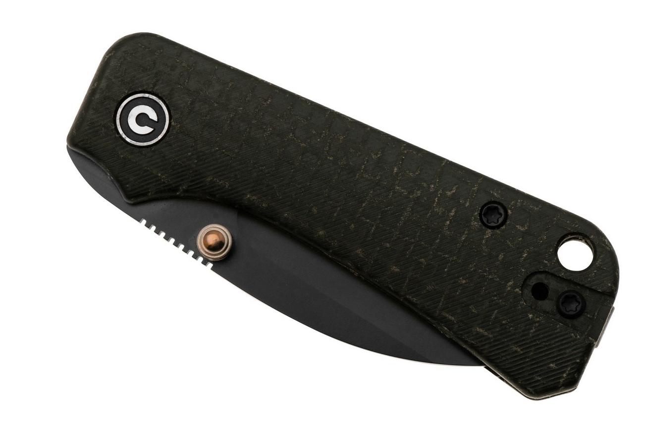 Civivi Baby Banter Wharncliffe C19068SC-1, Nitro-V, Black Burlap Micarta, zakmes, Ben Petersen design