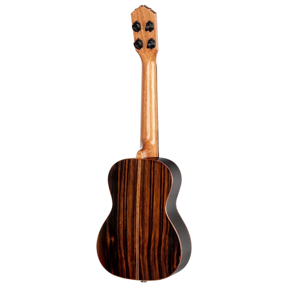 Ortega RUET-EB Elite Series Concert Size Ukulele Ebony elektrisch-akoestische concert ukelele met gigbag