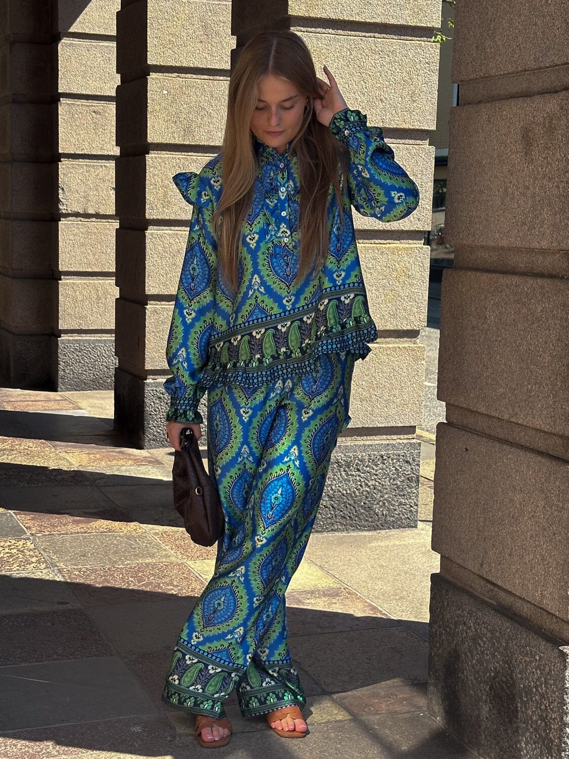 Noella Reno Blouse 1308 trisha blue print