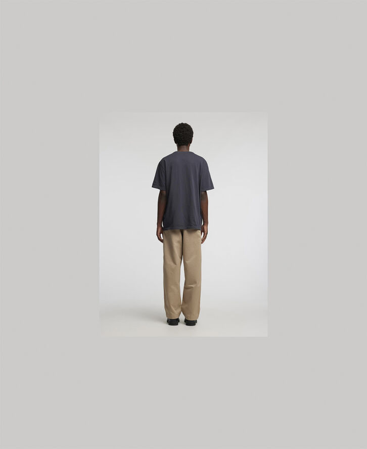 Annarr ANRRO GARMENT DYE SS O-NECK TEE Pewter