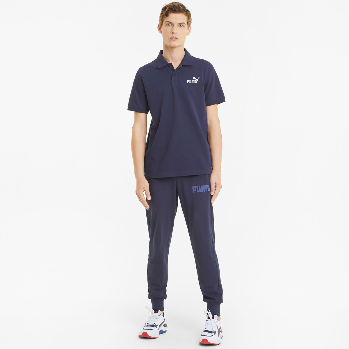 PUMA<br>Polo em algodão piqué essencial