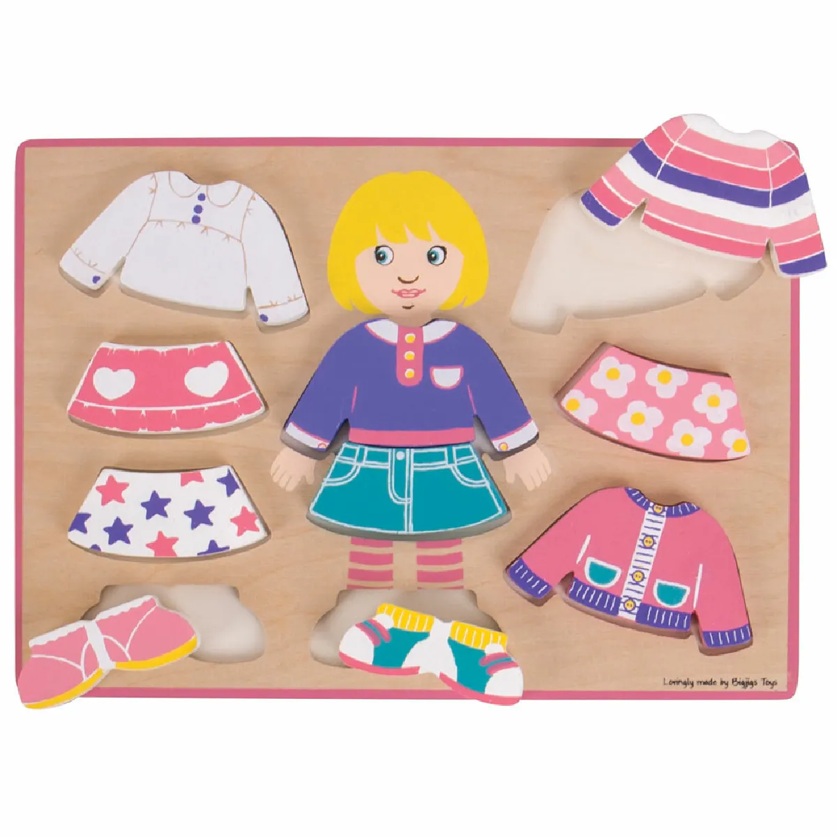 Bigjigs Toys Fille en Bois