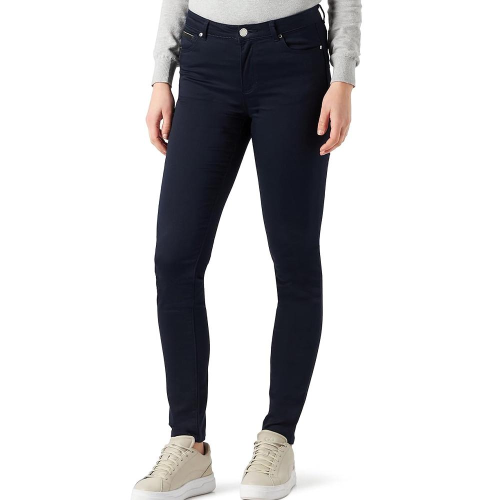 Morgan Pantalon Slim Marine enduit Femme Morgan Palona