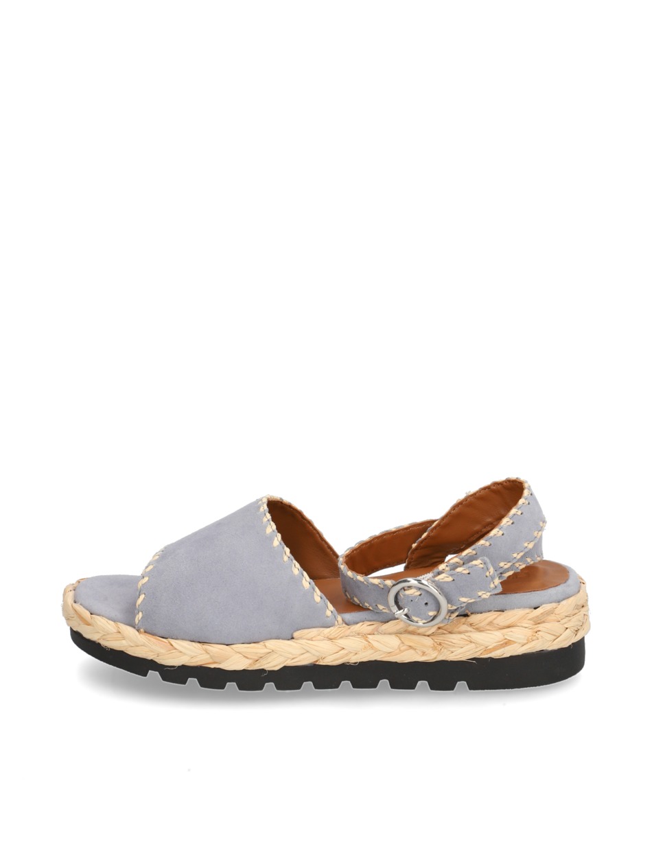 Veloursleder Sandale
