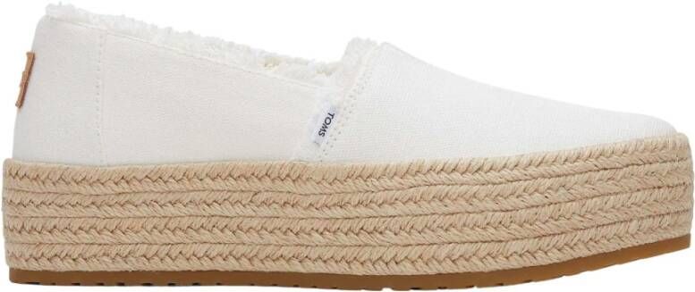 TOMS Espadrilles Dames Valencia Maat: 43 5 Materiaal: Canvas Kleur: Wit