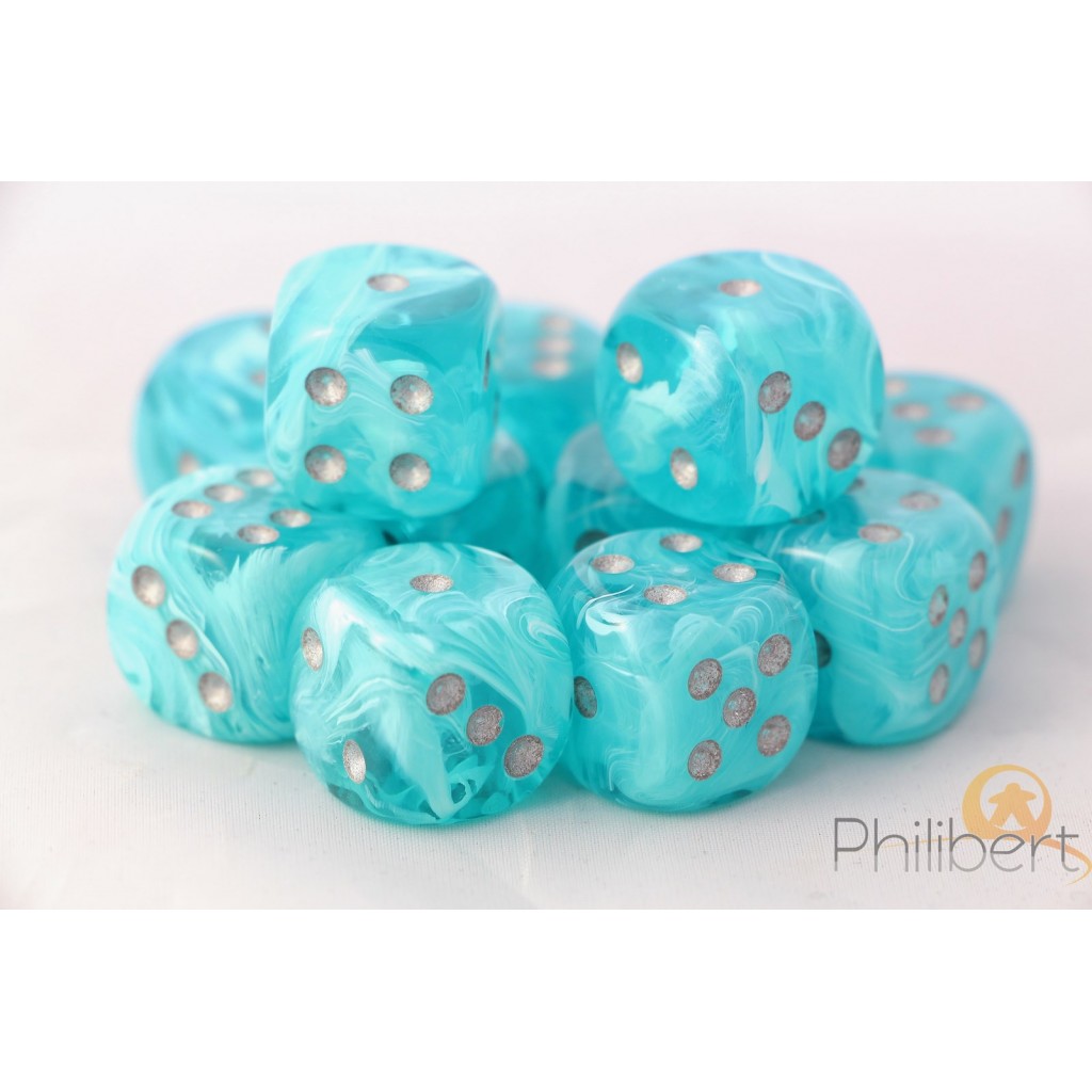 Set de 12 Dés 6 Faces Chessex : Cirrus