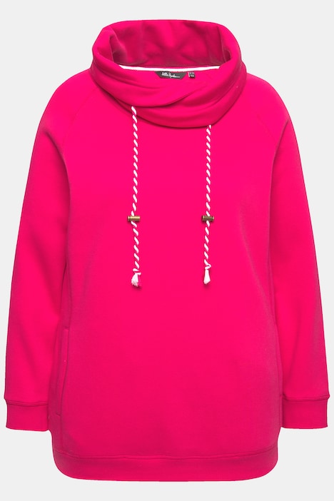 Sweatshirt, weiter Stehkragen, Taschen, Raglan-Langarm