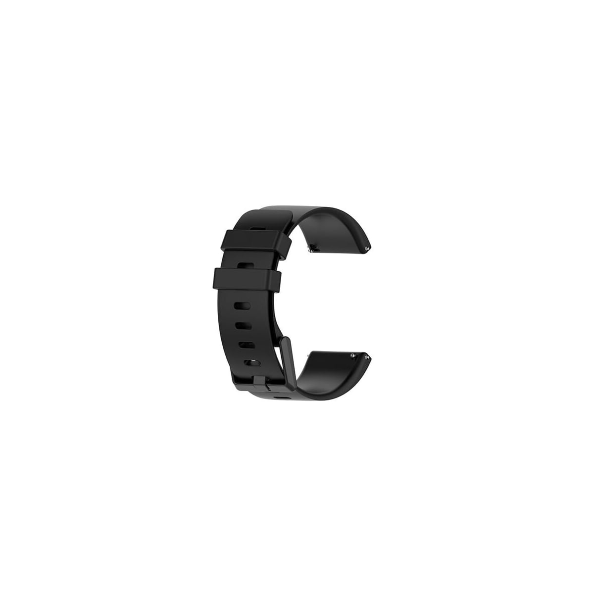 Silikonband til Fitbit Versa / Versa 2/ Versa Lite - Svart S