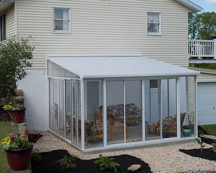 Véranda Canopia SanRemo 3.67 x 4.25m Blanche