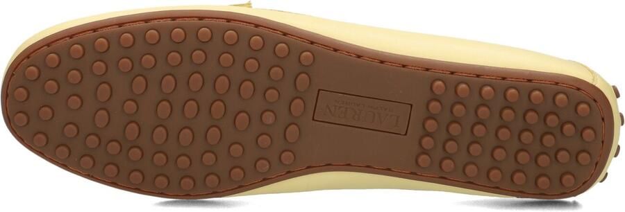 LAUREN RALPH LAUREN Loafers Dames Barnsbury Flats Driver Maat: 40 5 Materiaal: Leer Kleur: Geel