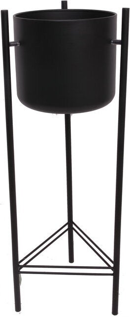 Intratuin bloempot Olly op poten zwart D 28 H 81 cm