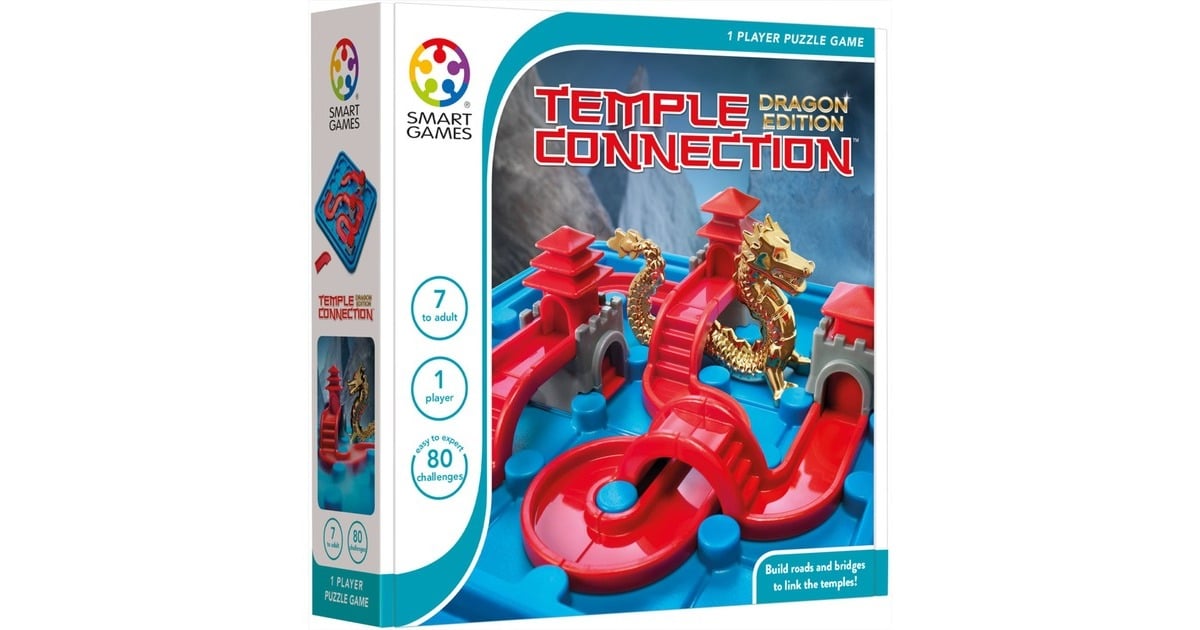 SmartGamesTemple Connection - Dragon Edition Denkspel  (Nederlands, 1 speler, Vanaf 7 jaar, 80 opdrachten)