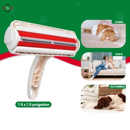 Rolo removedor de pelos de animais de estimação, branco