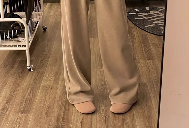 Cloud Nine - Set: High Rise Plain Corduroy Wide Leg Pants + Riem