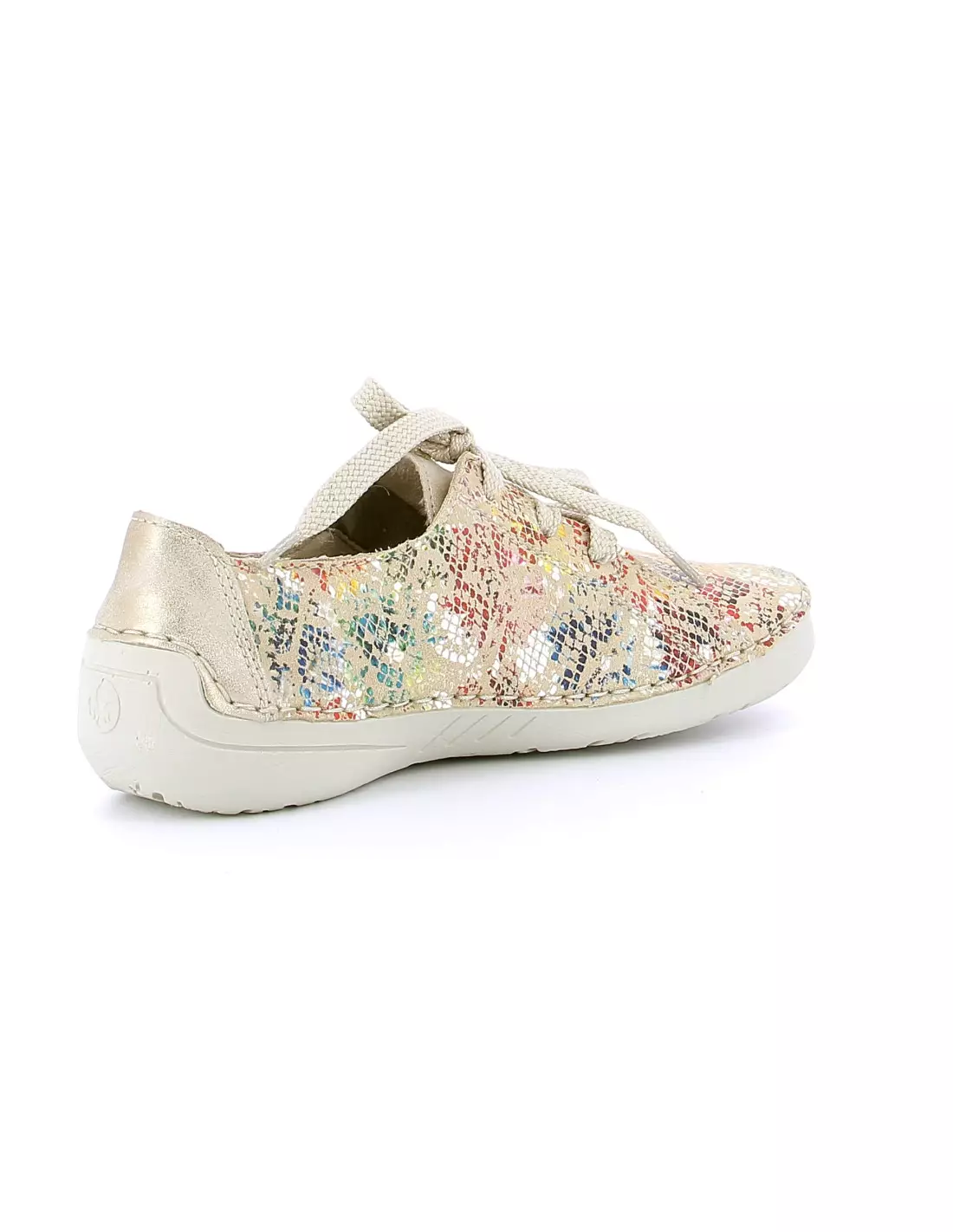 RIEKER 52511 - Baskets BEIGE-MULTI