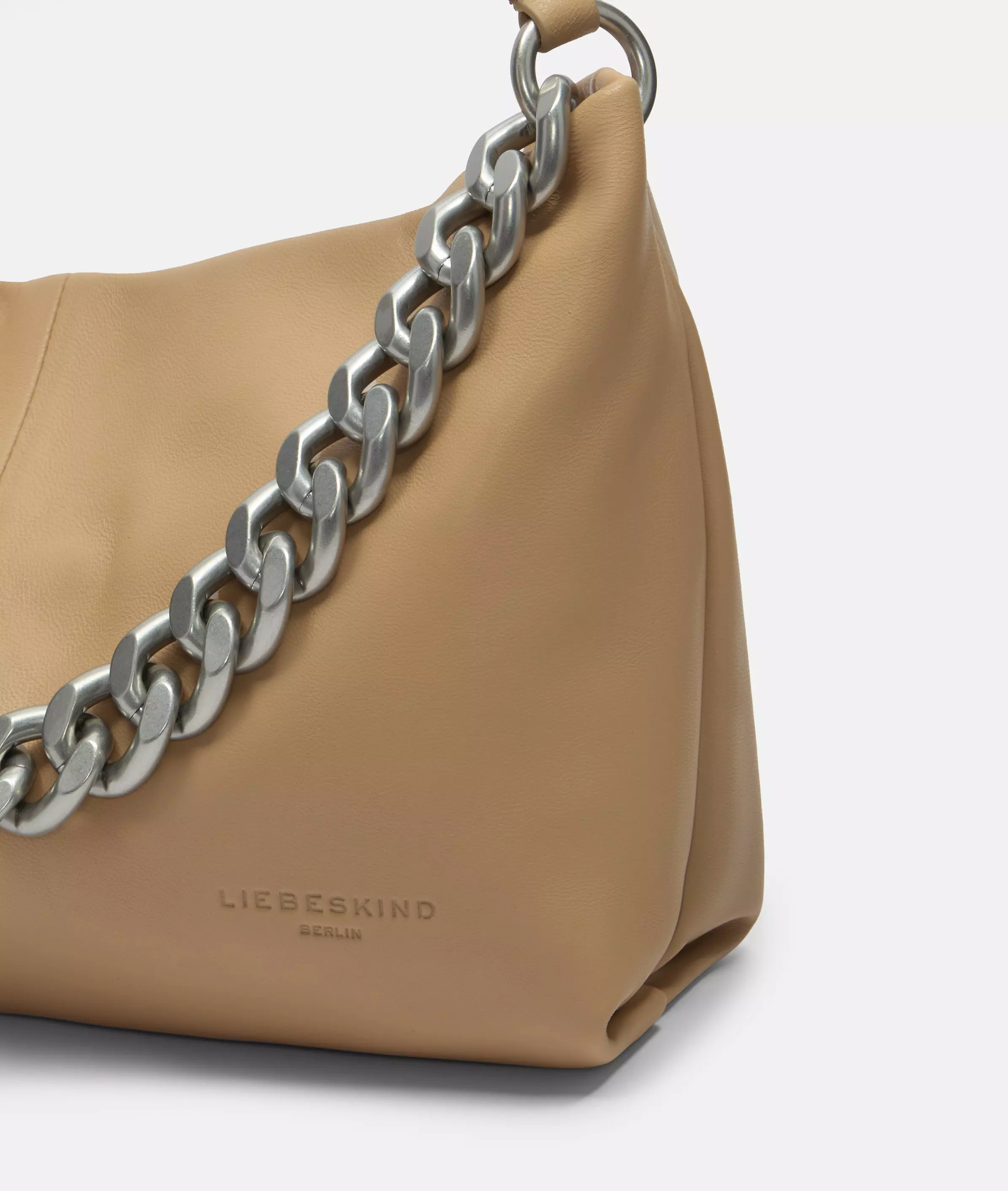 Mira Hobo M Spacious leather hobo bag