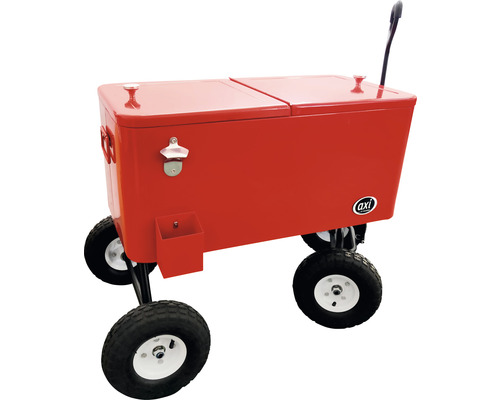 Koelwagen, koelbox, AXI handkar, koelbox, rood