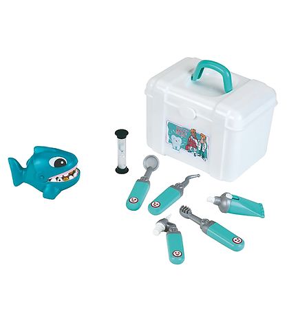 Klein Zahnarzt Set - Spielzeug - 9 Teile - Weiß/Blau