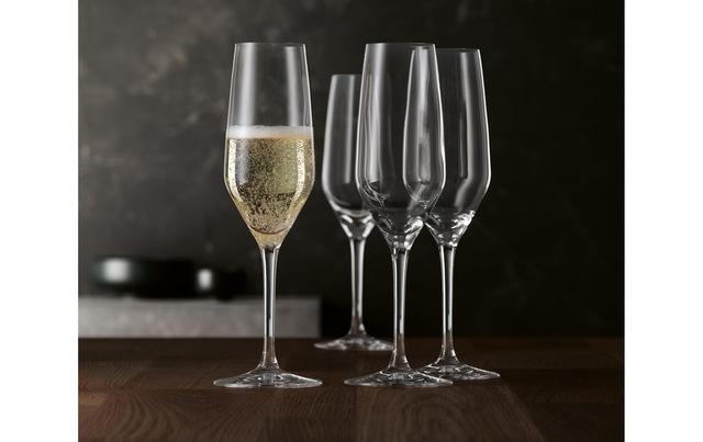 Eulenspiegel Champagnerglas »Spiegelau Champagnerglas Style 240 ml, 4 Stück, Transparent« Brillianz, Klangvoll, Kristallklar