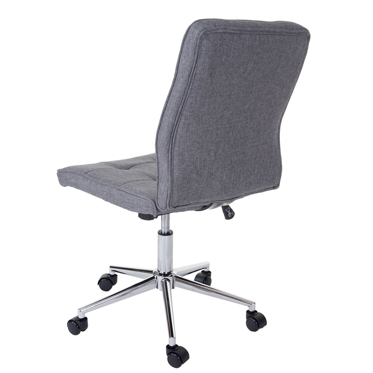 Bürostuhl MCW-K43, Drehstuhl Arbeitshocker Schreibtischstuhl, Textil grau
