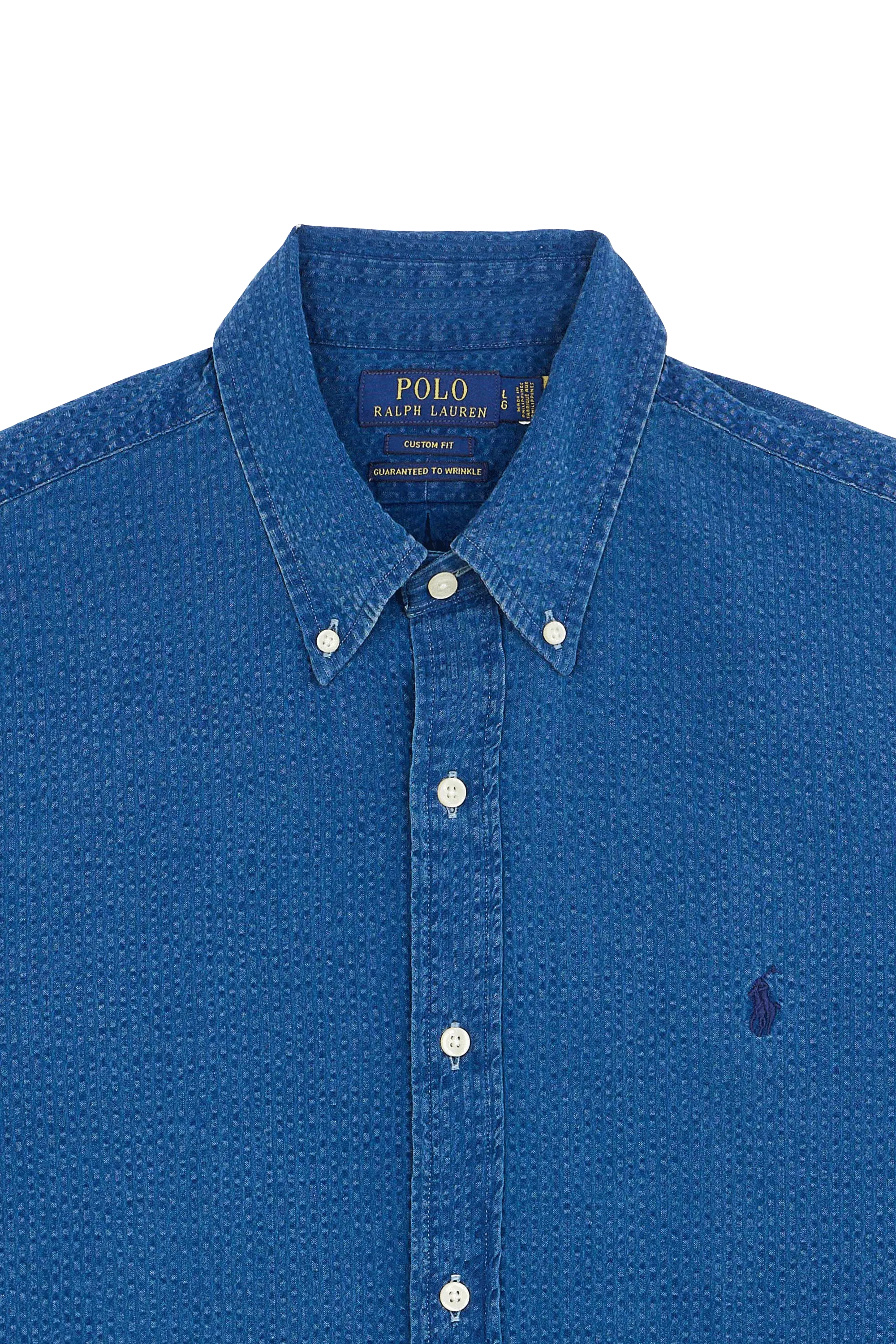 POLO RALPH LAUREN Chemise SEERSUCKER Bleu
