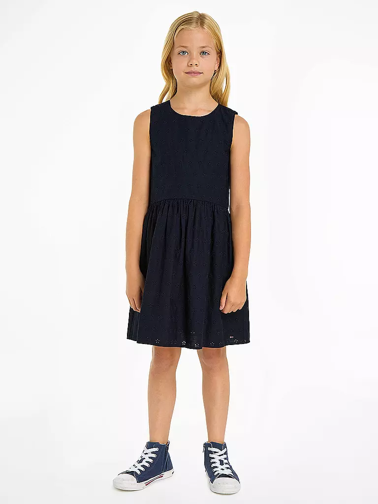 TOMMY HILFIGER Mädchen Kleid dunkelblau