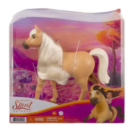 Mattel Spirit Pferd American Workhorse Hengst (hellbraun/beige, ca. 20 cm)