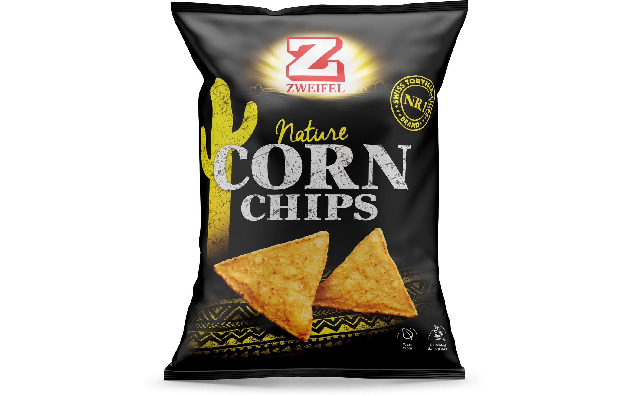 Corn Chips Nature 125 gKnusprige Maischips mit angenehmer Salznote