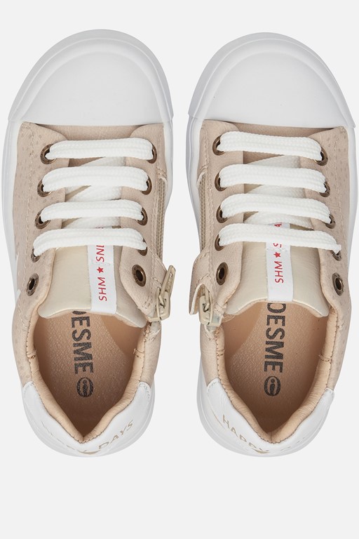 Shoesme Zwaan Babyschoenen beige Leer