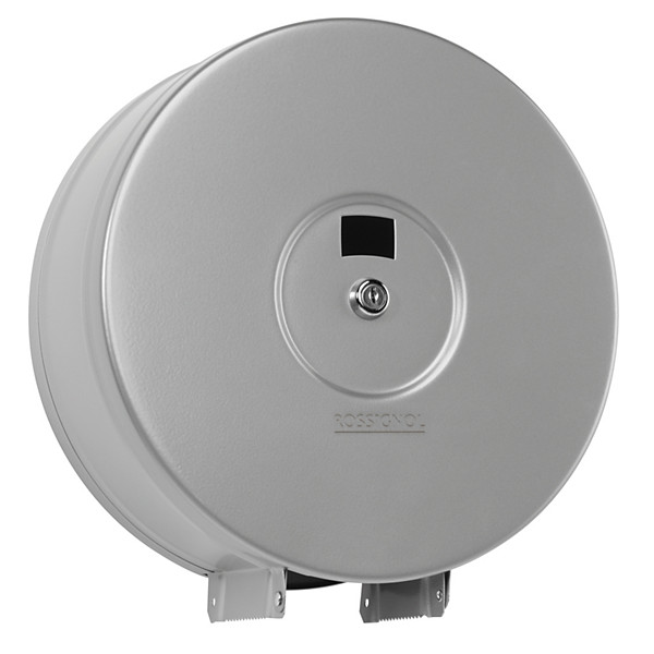 Distributeur papier toilette - 400m - stella - gris métal 9006