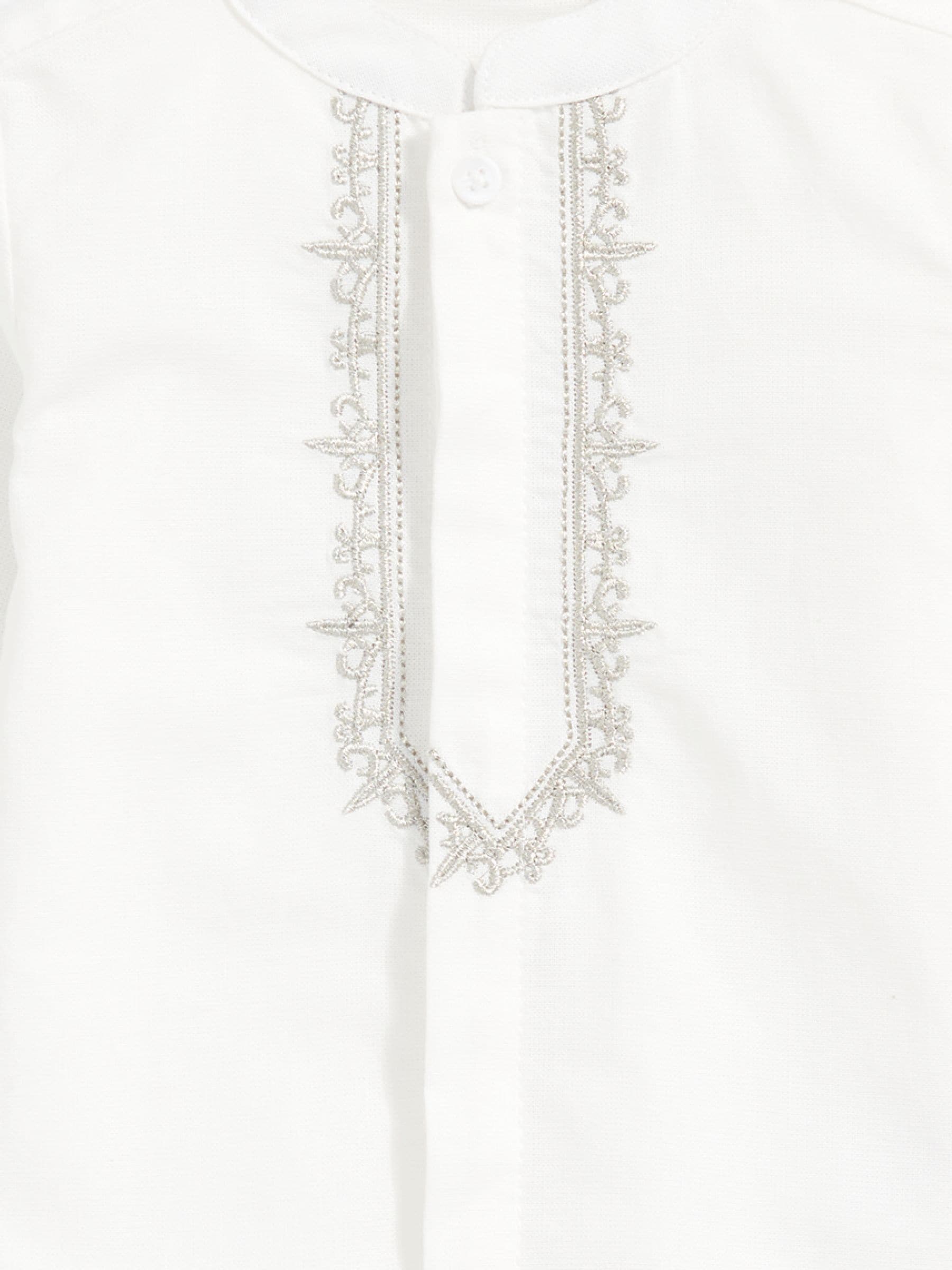 Mamas & Papas Eid Embroidered Long Sleeve 100% Cotton Shirt