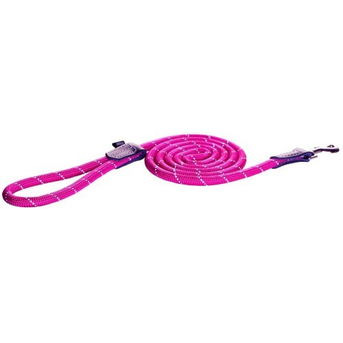 Guia longa refletora para animais de estimação, rosa