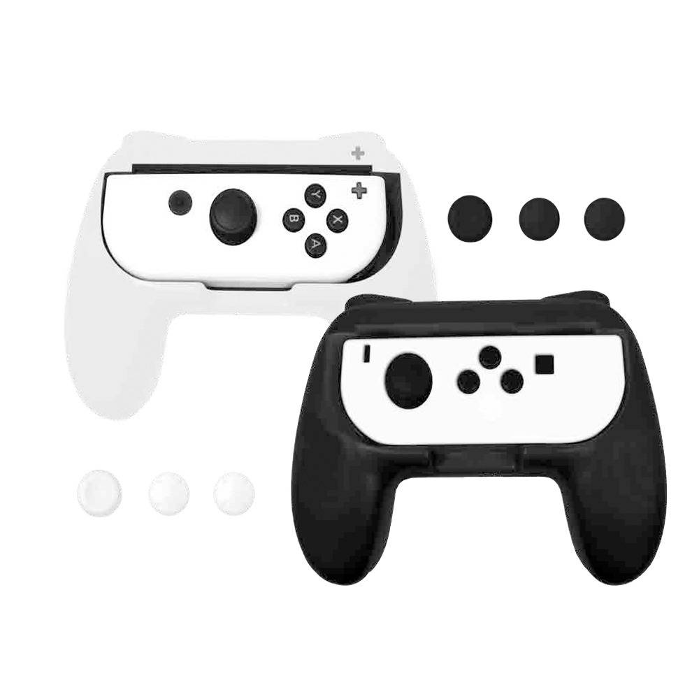 Qware Gaming gripset met thumbgrips - zwart/wit