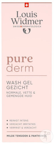 Louis Widmer Purederm Gel Nettoyant Visage Tube 125ml