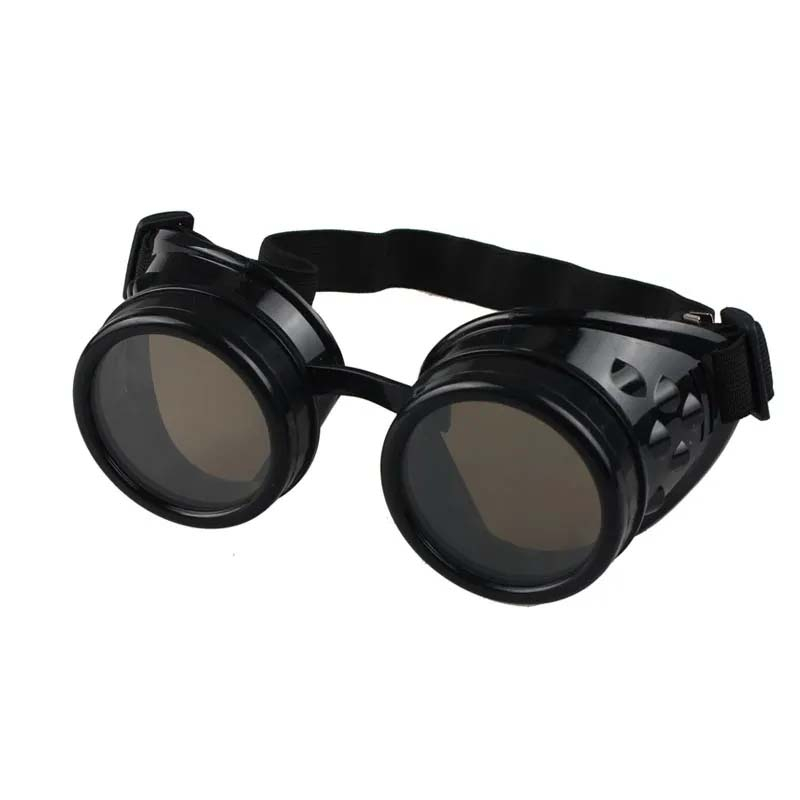 Steampunk Brille Fasnachts Kostüm Zubehör Motto Party Accessoire Halloween Foto Requisite - Schwarz