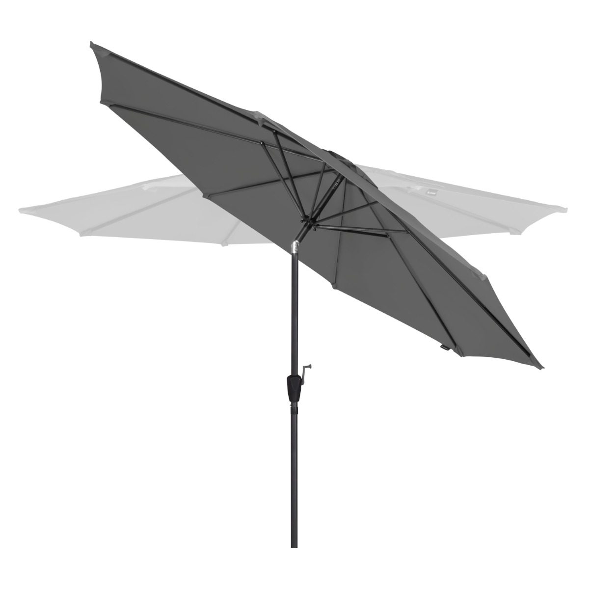 VONROC Recanati Ø300 cm Premium stokparasol - Grey